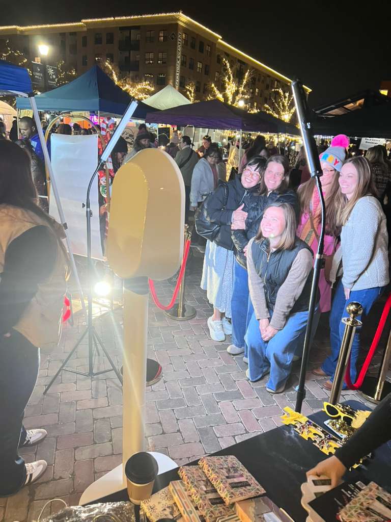 Guests enjoying the photo booth